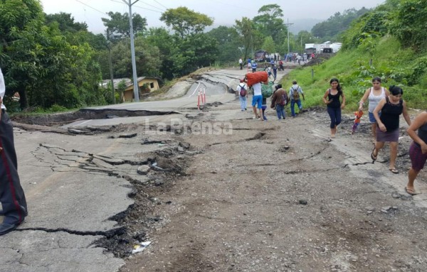 Ocotepeque sigue incomunicado por falla geológica