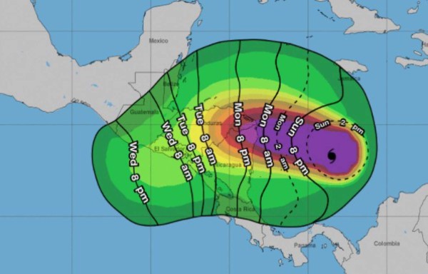 Iota se convertirá en huracán de categoría 4 antes de tocar tierra