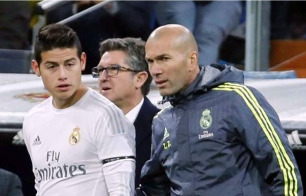 James Rodríguez tendría un problema personal con Zidane