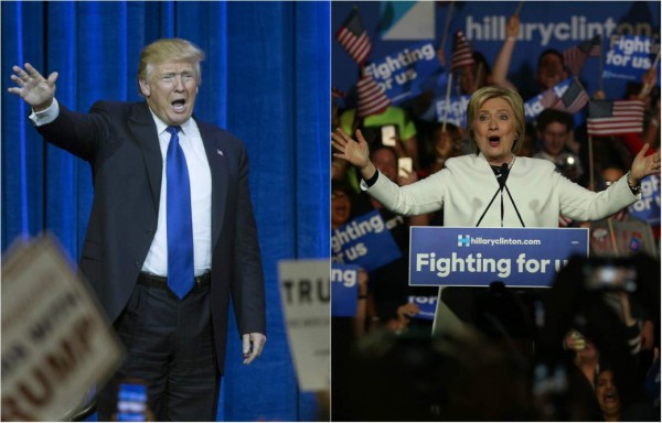 Trump y Clinton aventajan en primeros resultados del 'supermartes'