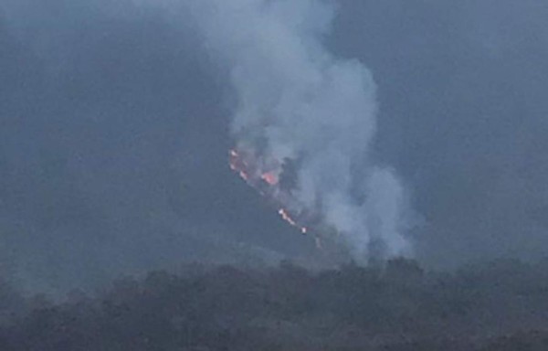 Se reinicia incendio en cerros de Tegucigalpa