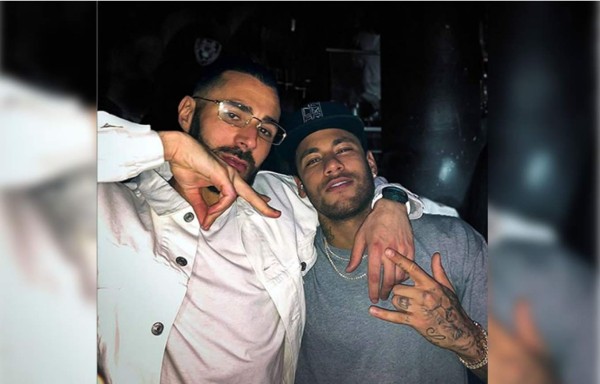 Benzema hace explotar las redes sociales al subir esta foto con Neymar