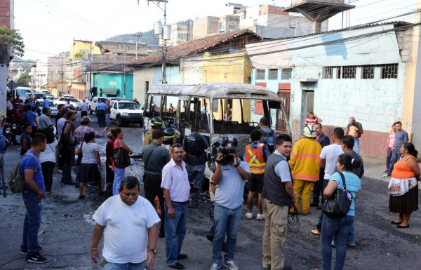 Cae supuesto marero que incendió bus en Comayagüela