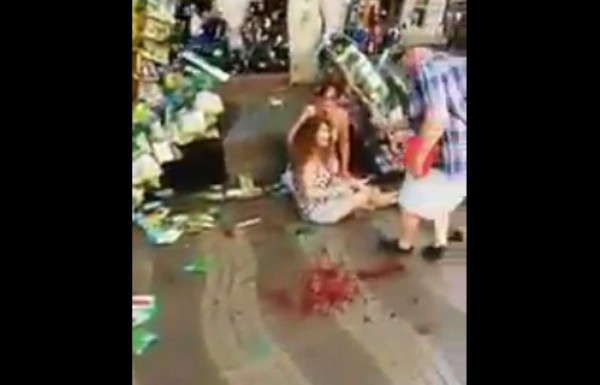Desgarrador video del ataque terrorista en Barcelona