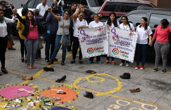 Protestan por aumento de muertes violentas de mujeres en Honduras