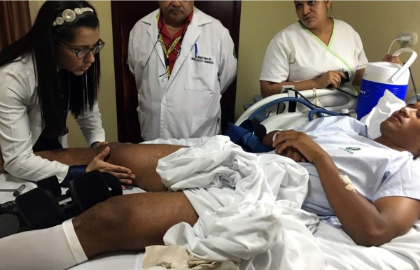 Luis Garrido fue operado con éxito de la rodilla derecha