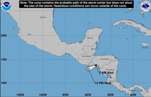 Iota se degrada a depresión tropical sobre El Salvador