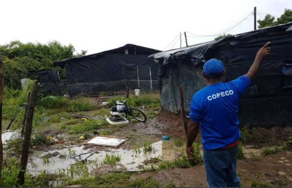 Fuertes lluvias azotan San Pedro Sula y Choluteca