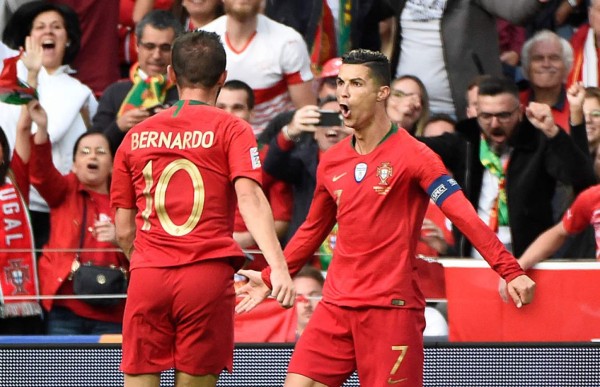Cristiano Ronaldo fue la figura de Portugal ante Suiza con tres goles. Foto AFP