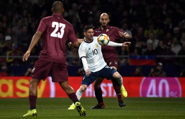 Venezuela amarga el regreso de Messi a la selección argentina