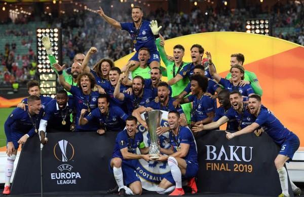 El Chelsea se coronó campeón de la Europa League tras superar al Arsenal en la final. Foto AFP