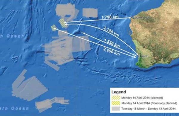 Minisubmarino busca avión desaparecido de Malaysia Airlines 