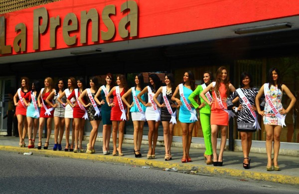 Candidatas al Miss Mundo Honduras visitan diario LA PRENSA