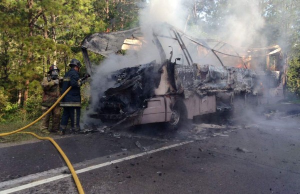 Se incendia una casa rodante en Siguatepeque
