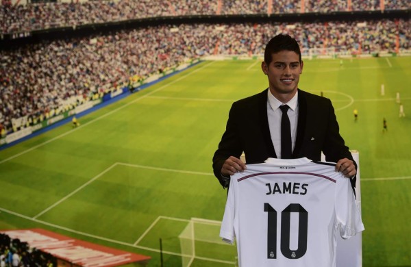 Colombiano James Rodríguez, nuevo jugador del Real Madrid