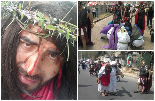 Hondureños acuden con fe a los vía crucis del Viernes Santo