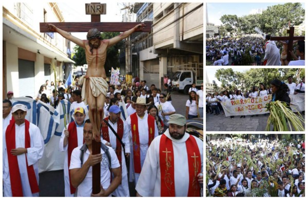 Jóvenes celebran con alegría inicio de Semana Santa en Honduras