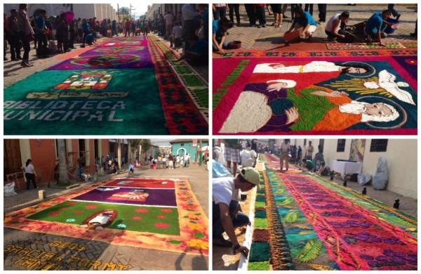 Honduras: Comayagua hace gala de sus alfombras de aserrín