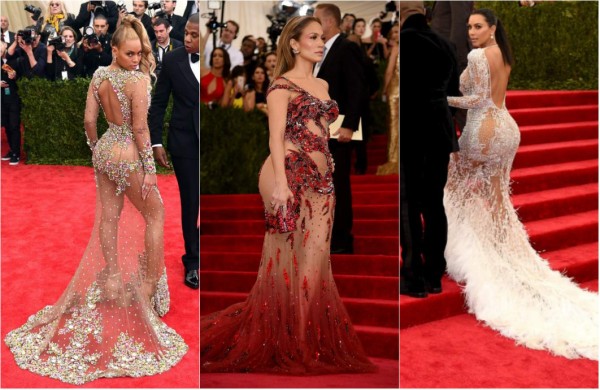 JLo, Beyoncé y Kim Kardashian; sexis y transparentes en la Met Gala