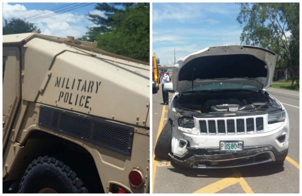 Varios heridos tras choque entre carro militar de EUA y una camioneta en Comayagua