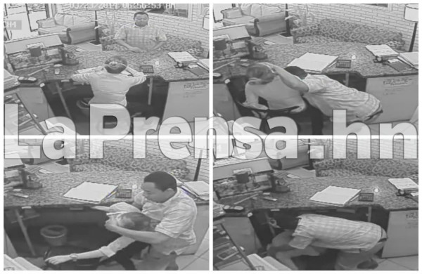 Video capta delincuentes asaltando un hotel en San Pedro Sula