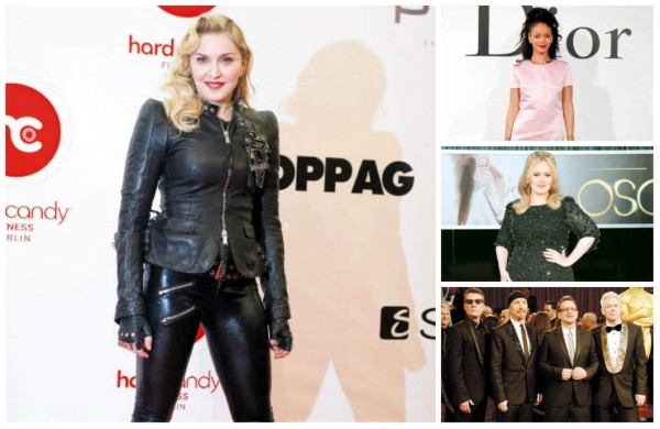 Madonna, Rihanna, Adele y U2 esperan sus discos
