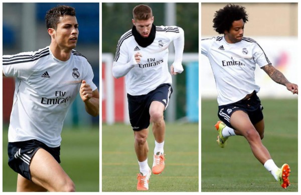 Cristiano Ronaldo, Ramos y Marcelo se entrenaron en Valdebebas