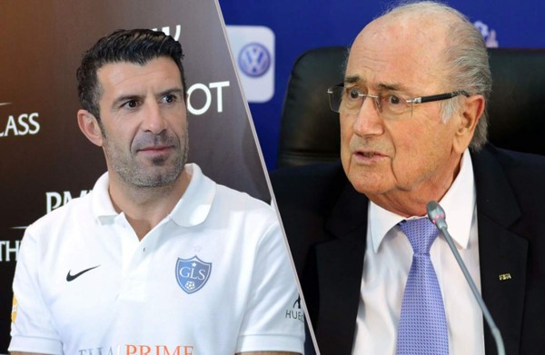 Luis Figo asegura que la Concacaf compara a Blatter con Jesucristo y Mahoma