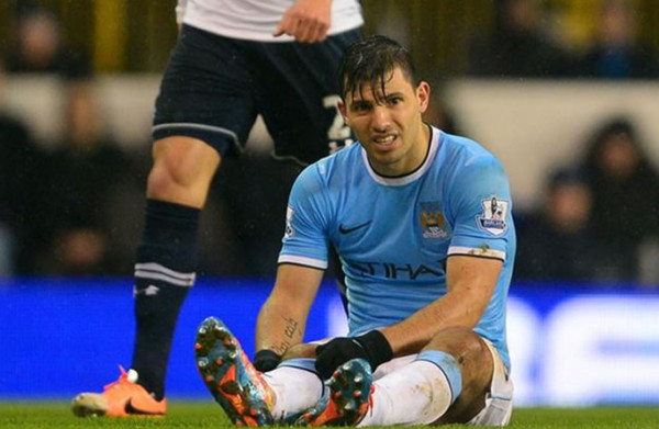 Manchester City pendiente del alcance de la lesión de Sergio Agüero