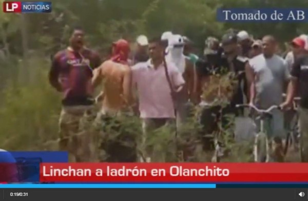 Video: Linchan a presunto delincuente en Olanchito