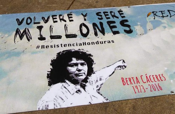 La ambientalista Berta Cáceres fue asesinada el 3 de marzo.