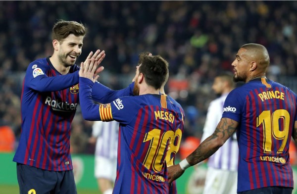 Barcelona ganó con lo justo al Valladolid y con un gol de penal de Messi