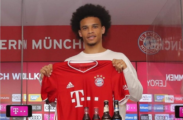 Bayern Múnich presentó a su fichaje estrella, Leroy Sané