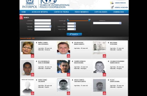 Ada Muñoz aparece entre los más buscados por Interpol