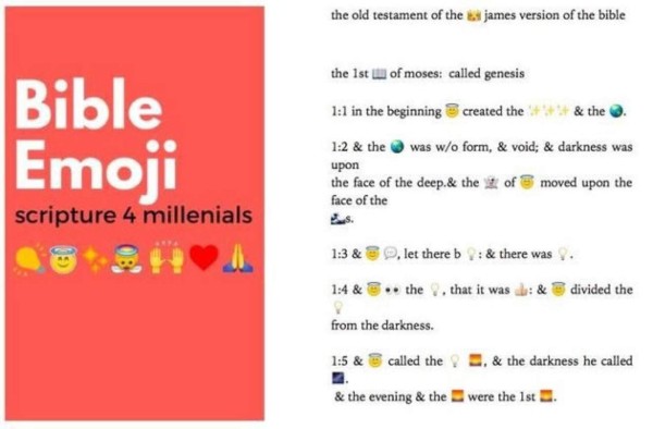 Publican la Biblia en emojis