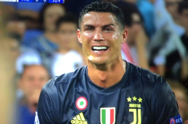 Cristiano Ronaldo es expulsado ante Valencia y se va llorando del campo