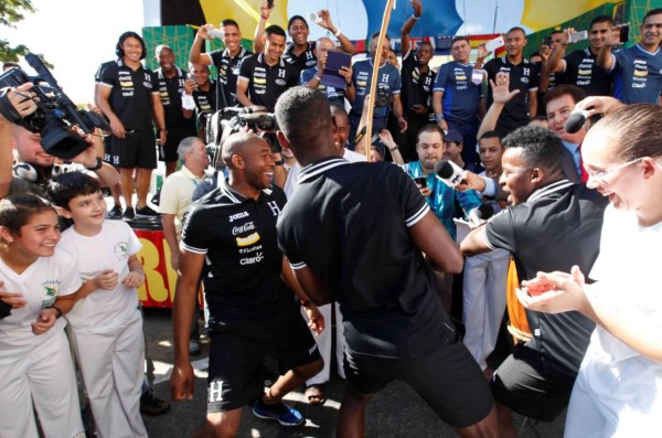 Con punta y capoeira reciben a Honduras en Porto Feliz, Brasil