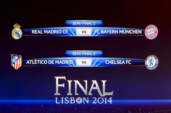 Real Madrid-Bayern y Atlético-Chelsea serán las semifinales