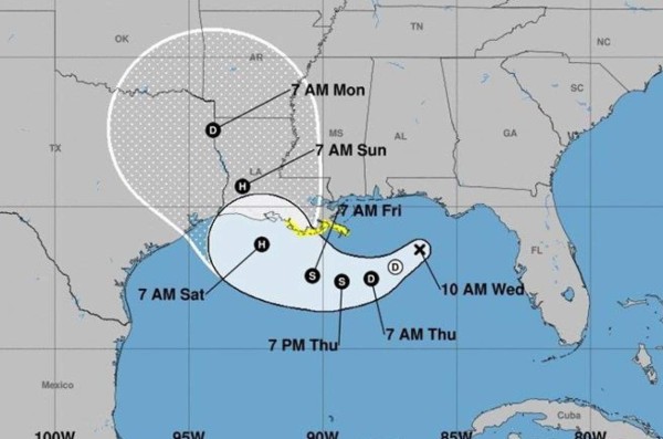 Barry ya es tormenta tropical y se dirige al sur de EEUU