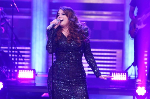 THE TONIGHT SHOW STARRING JIMMY FALLON -- Episode 0470 -- Pictured: Musical guest Meghan Trainor performs on May 12, 2016 -- (Photo by: Andrew Lipovsky/NBC/NBCU Photo Bank via Getty Images)