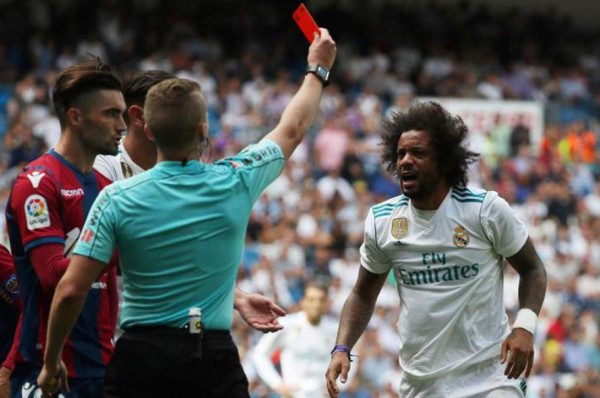 Marcelo es multado y sancionado tras su expulsión frente al Levante