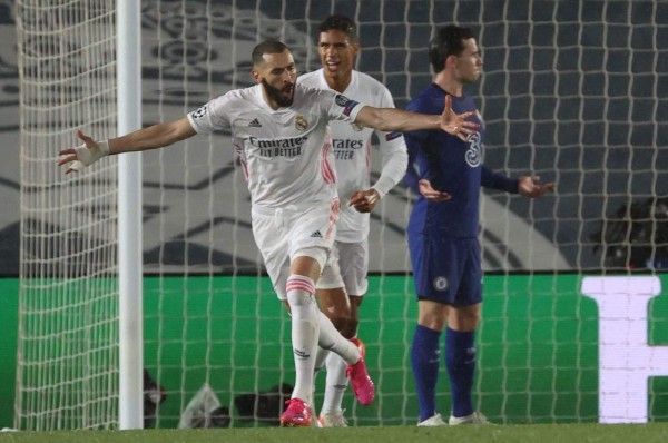 El golazo de Benzema que le dio el empate parcial al Real Madrid ante Chelsea