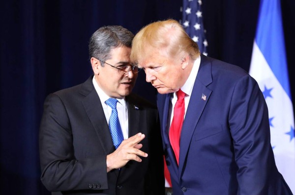 Trump da respaldo a Juan Orlando Hernández: 'Vamos a trabajar juntos”