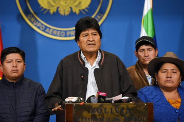 Parlamento de Bolivia recibe carta de renuncia de Evo Morales