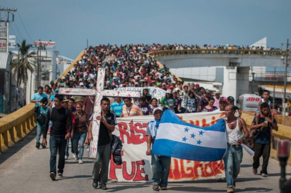 Migrantes hondureños solicitan refugio en Veracruz