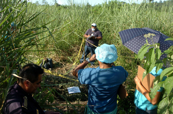Enterrados hallan los cuerpos de dos amigos en La Ceiba