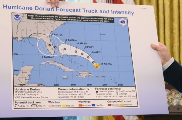 Sigue el 'Sharpie-gate', el lío sobre Dorian y Alabama que obsesiona a Trump