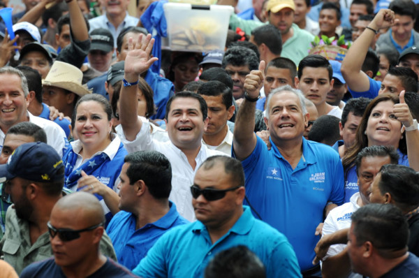 Honduras: Masiva concentración de Juan Orlando Hernández