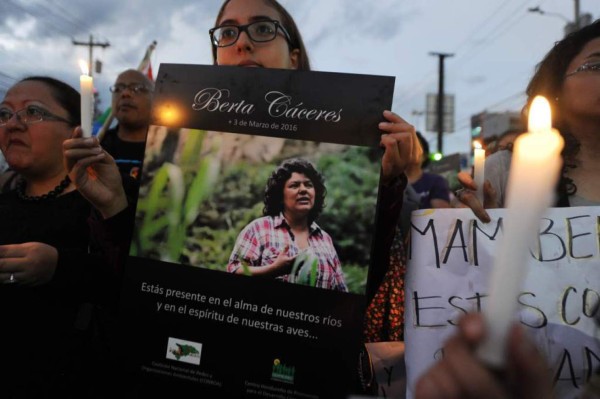 Confirman auto de prisión para acusados en caso Berta Cáceres
