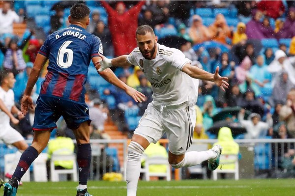 Real Madrid vence con sufrimiento al Levante en el Bernabéu